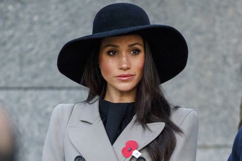 meghan markle schwarzer hut anzac tag