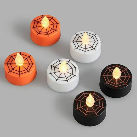 Halloween-LED-Teelichter, 6er-Set