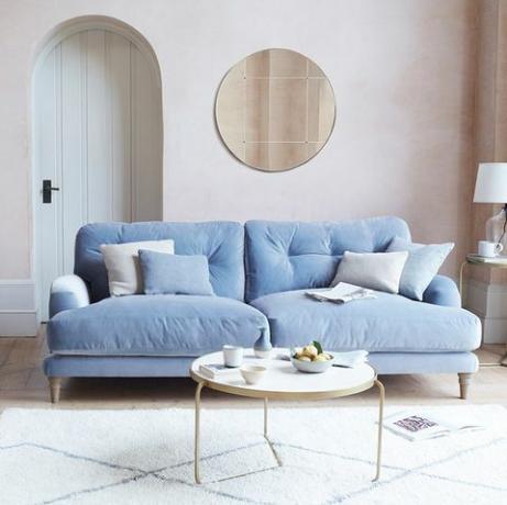 beliebteste Sofafarben blau