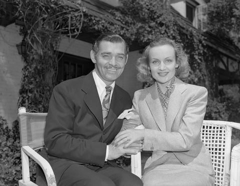 Clark Gable und Carole Lombard nach ihrer Hochzeit