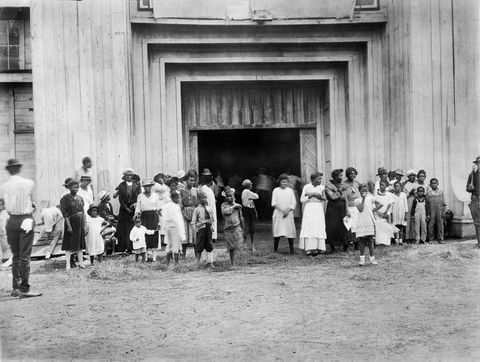 Eingang zum Flüchtlingslager auf Messegelände nach Rassenunruhen, Tulsa, Oklahoma, USA, amerikanische Nationale Rotkreuz-Fotosammlung, Juni 1921