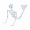 Dieses 5-Fuß-Skelett mit glitzernden Meerjungfrauen wird Ihren Rasen mit Under-the-Sea-Vibes beleuchten