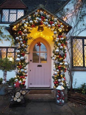 Instagrammable Haustüranzeige für Weihnachten