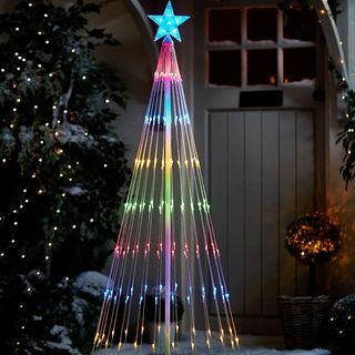 5,5 ft Wasserfall LED IndoorOutdoor Weihnachtsbaum Licht