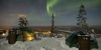 Sie können jetzt in einer neuen Wildnishütte durch das arktische Finnland schlitten, um dem Nordlicht zu folgen