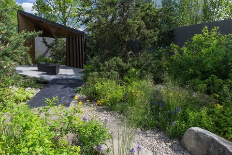 Royal Bank of Canada Garden. Entworfen von: Charlotte Harris. Gefördert von: Royal Bank of Canada. RHS Chelsea Flower Show 2017