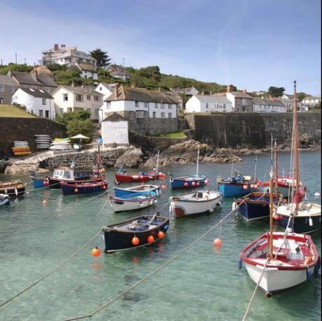 Coverack Cornwall England uk ein Fischerdorf an der Küste östlich der Halbinsel Eidechse 9 Meilen südlich von Falmouthfal