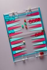 Sunnylife Lucite Backgammon Spiel