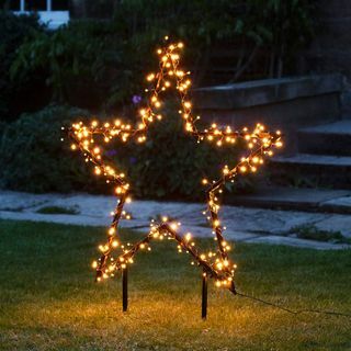 Weihnachtsstern Gartenlicht