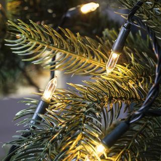 150 warmweiße LED traditionelle Weihnachtsbaumbeleuchtung