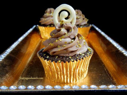 Champagner-Schokoladen-Cupcakes