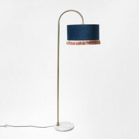 Ero Blue Velvet Arc Stehlampe