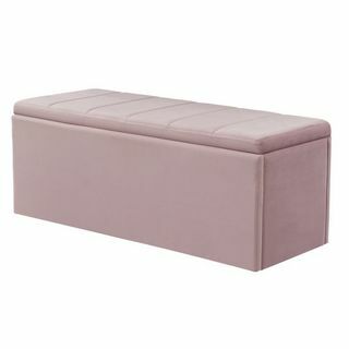 Lebensraum Pandora Velvet Ottoman - Pink