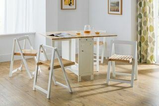 Alfreda Folding Dining Set mit 4 Stühlen