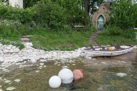 Willkommen im Yorkshire Garden. Entworfen von: Tracy Foster. Gefördert durch: Willkommen in Yorkshire. RHS Chelsea Flower Show 2017.