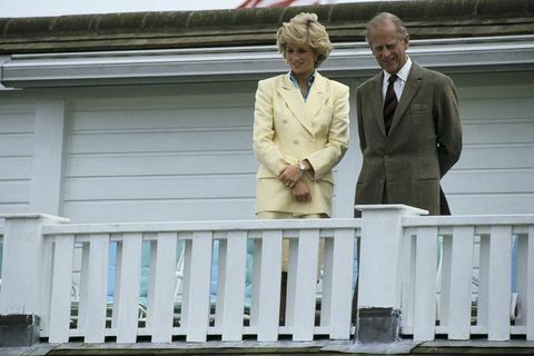 Charles und Diana bei einem Polospiel in Windsor, Großbritannien am 26. Juli 1987.