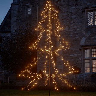 Außenleuchtender abgestufter Baum - 3m