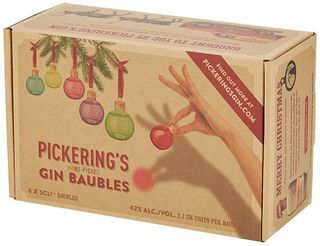 Pickerings handverlesenes Gin Baubles Geschenkset - 6 x 5cl