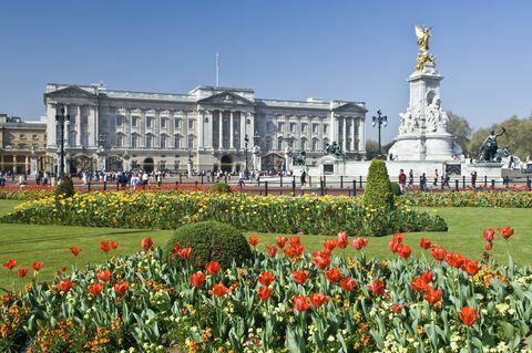 Buckingham Palace und Victoria Memorial London, England, Großbritannien