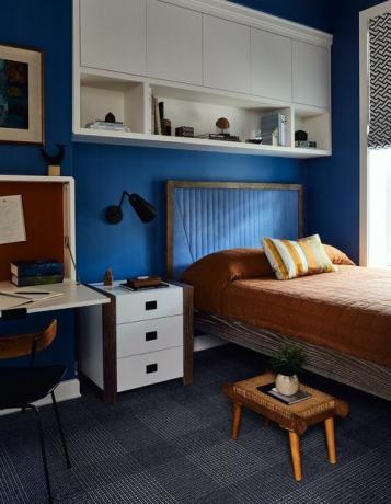 blaues Schlafzimmer
