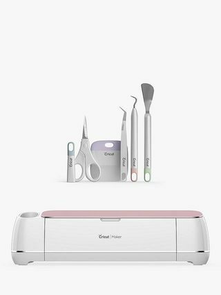 Cricut Maker Ultimate Smart Schneidemaschine, Rose & Basis-Werkzeugset, Grau