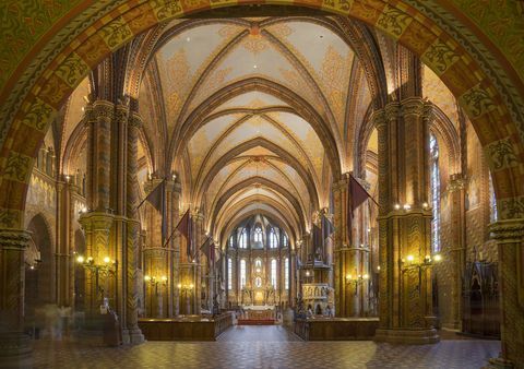 Innenraum von Matthias Church, Ungarn, Budapest