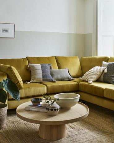 darcy senfgelbes ecksofa, house beautiful kollektion bei dfs