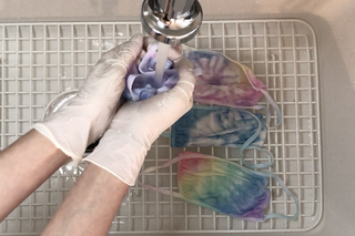 DIY Tie Dye Gesichtsmasken