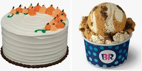 Baskin Robbins ernten Wirbelkuchen und Kürbis-Käsekuchen-Eis