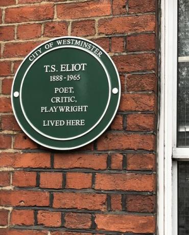 TS Eliot Green Plaque Crawford Herrenhäuser