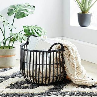 Wicker Black Aufbewahrungskorb