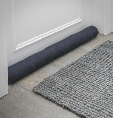 Gartenhandel Compton Draft Excluder in Carbon - Leinen