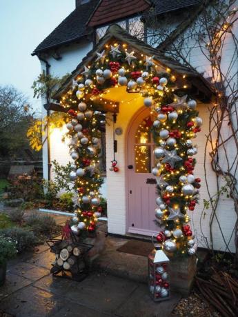 Instagrammable Haustüranzeige für Weihnachten