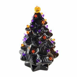 Schwarzer keramischer Halloween-Baum