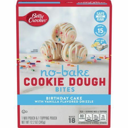 Betty Crocker Geburtstagstorte No Bake Cookie Dough Bites