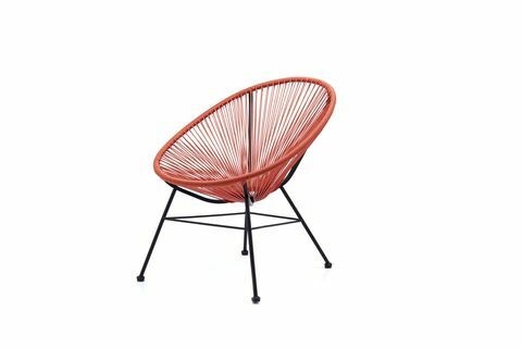 BundleBerry-Kollektion von Amanda Holden exklusiv für QVC: BundleBerry String Chair in Tangorot Auch in Schwarz und Weiß erhältlich