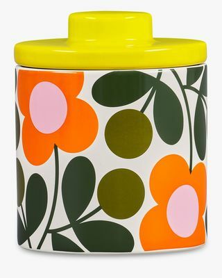 Orla Kiely Flower Stems Kaffeespeicherglas, 750 ml, Citrin / Multi