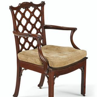 GEORGE III MAHOGANY ARMCHAIRS