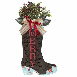 The Pioneer Woman Holztisch-Weihnachtsstiefel