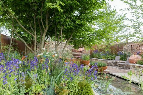 Der Silent Pool Gin Garden von David Neale - Raum zum Wachsen - Chelsea Flower Show 2018