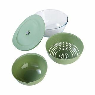 4-teilige Nesting Food Prep Schalen mit Sieb