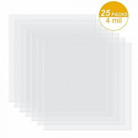 25 Stück 4 mil Blank Schablonenmaterial Mylar Template Sheets für Schablonen, 12 x 12 Zoll