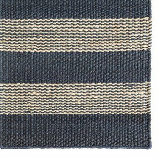 Denim Ticking Woven Jute Runner