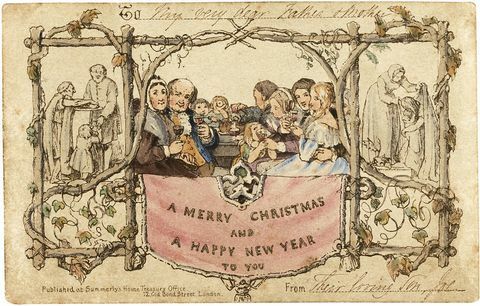 Die erste Weihnachtskarte, 1843