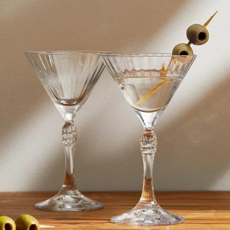 Set mit 2 Martini-Gläsern