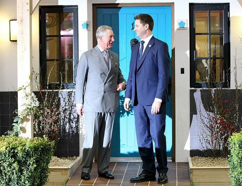 George Clarke mit Prince Charles auf der Ideal Home Show 2012