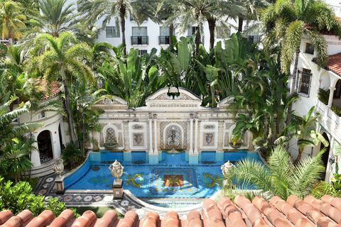 Die Villa Casa Casuarina im ehemaligen Herrenhaus von Versace, Miami Beach, Florida