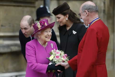 Königin Elizabeth Hand schütteln