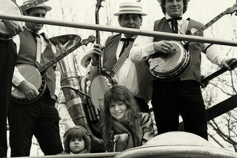 Pat Zadora bei der Thanksgiving Day Parade von Macy im Jahr 1987