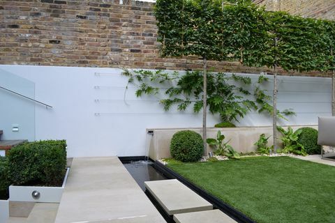 Zeitgenössisches Gartendesign in Kensington - entworfen von Kate Gould - gebaut von The Garden Builders